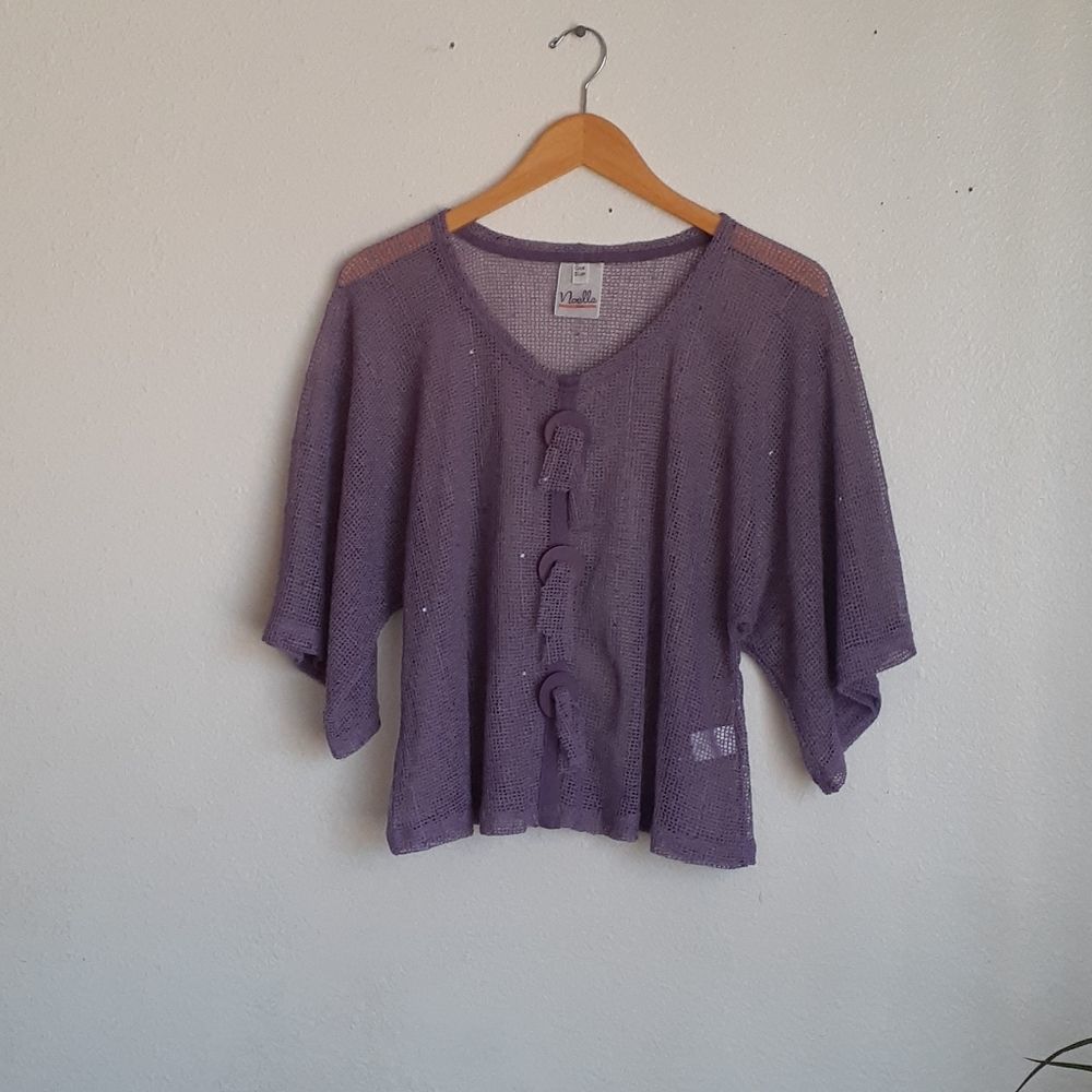 noelle one size light purple top bojo pullover swe